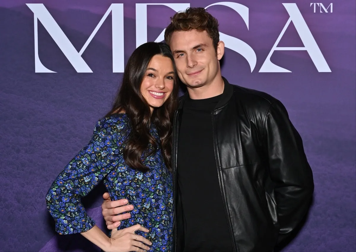 TV personalities Ally Lewber and James Kennedy at a media event in November 2024