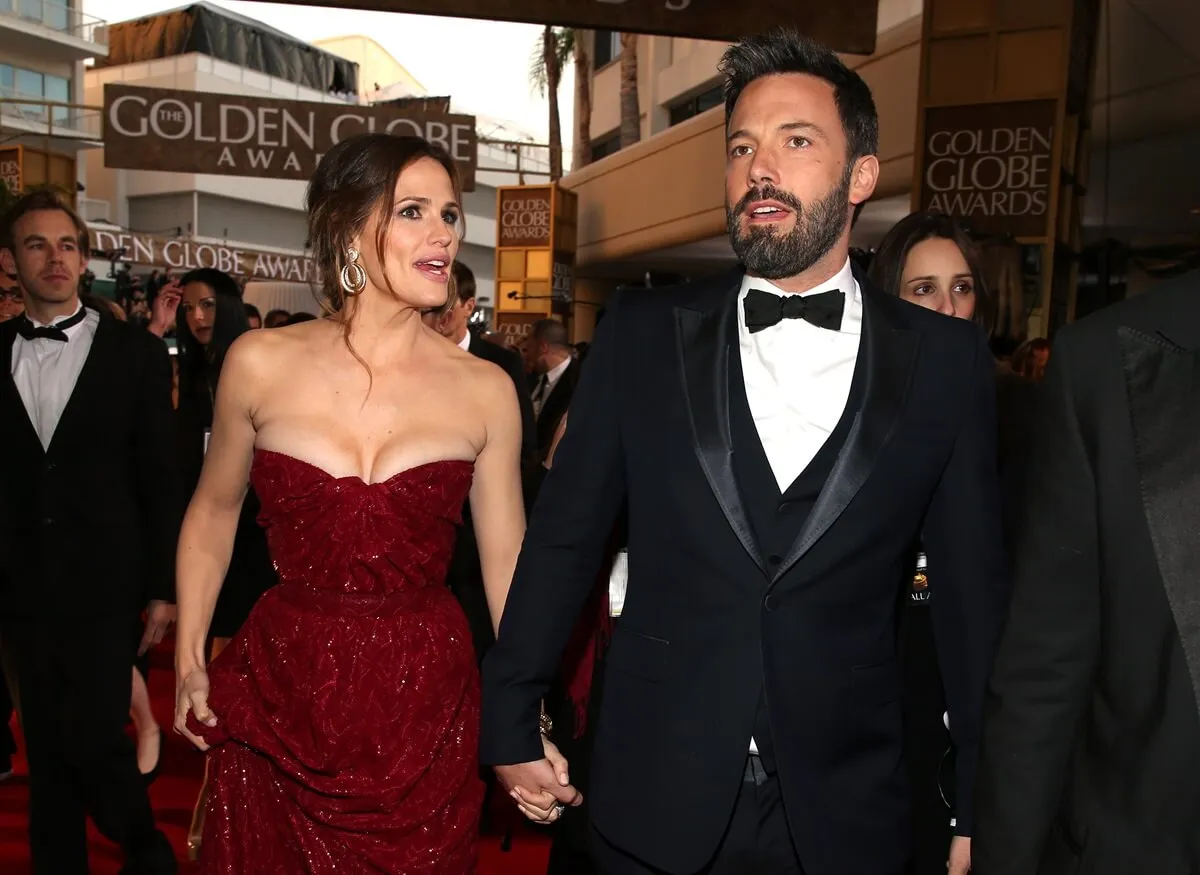 Ben Affleck and Jennifer Garner arriving at the 70th Annual Golden Globe Awards