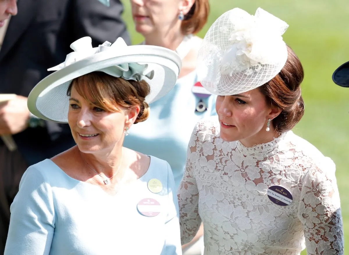 Carole Middleton and Kate Middleton attend day 1 of Royal Ascot at Ascot Racecourse