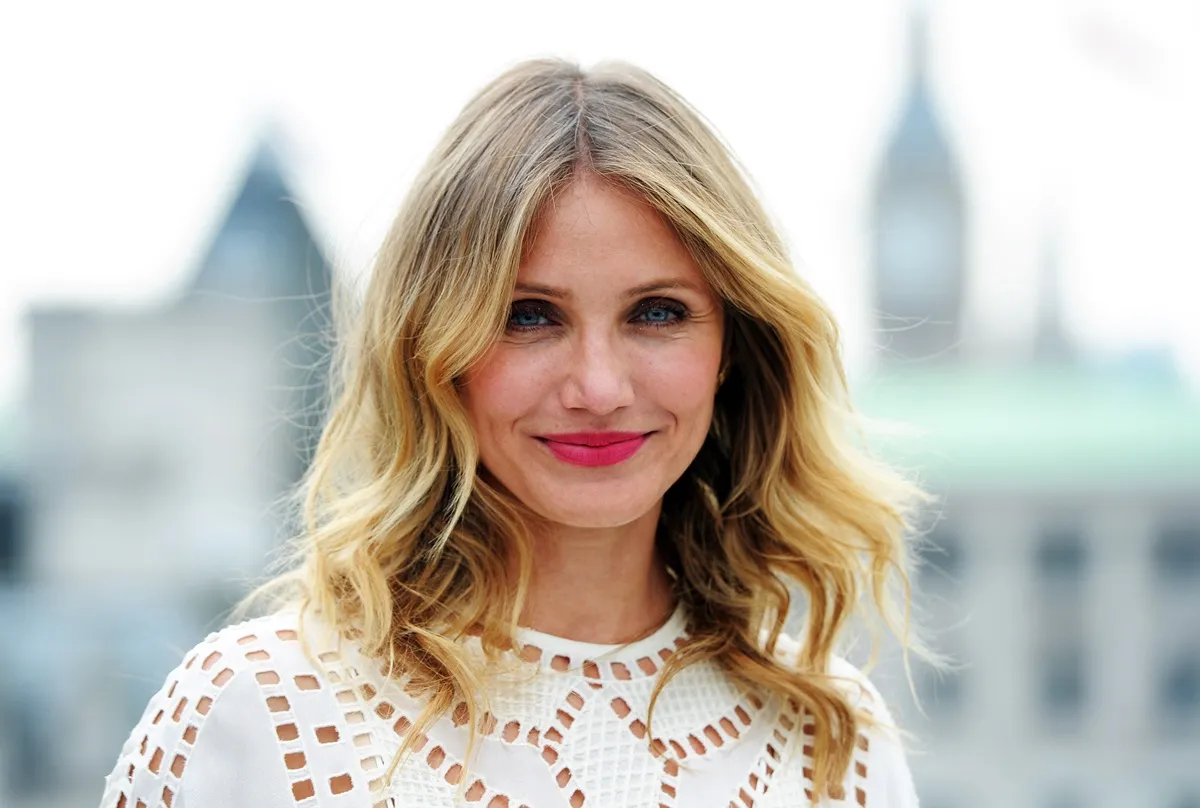 Cameron Diaz posing at a photocall for 'Sex Tape'.