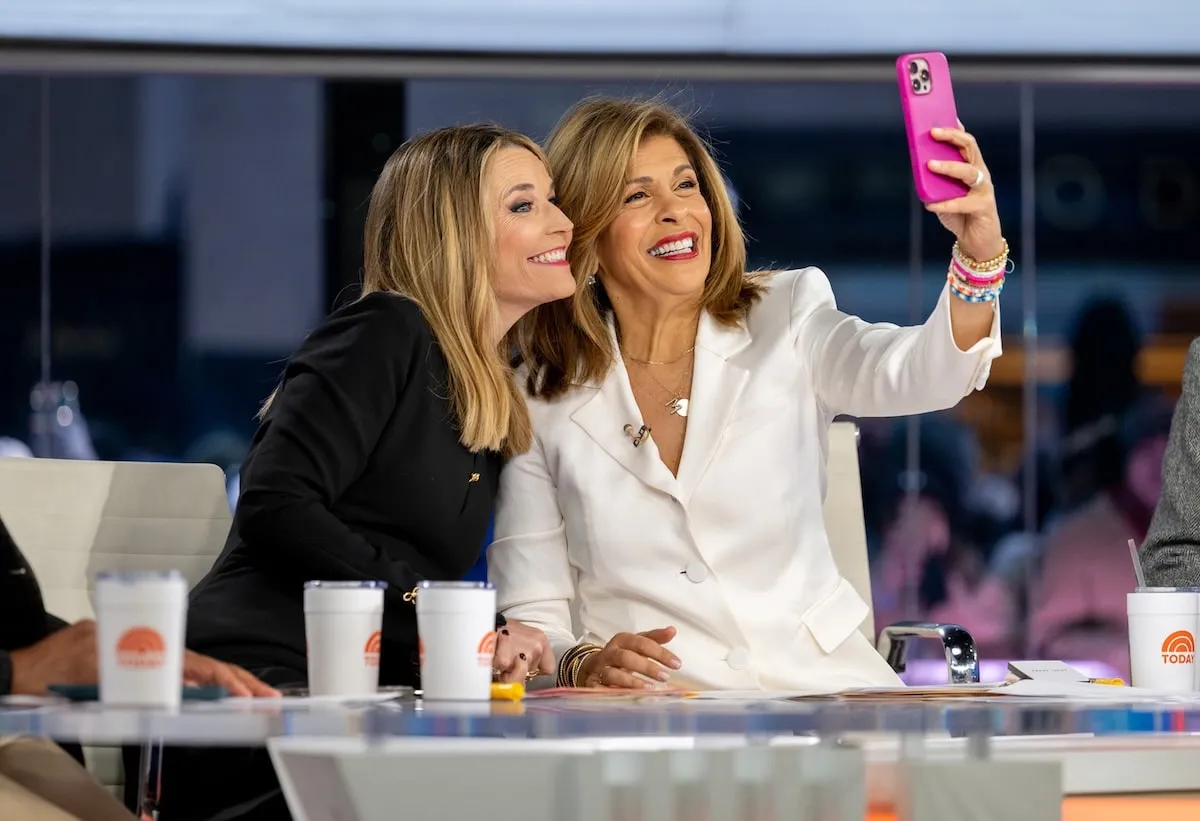 Today cohosts Savannah Guthrie and Hoda Kotb enjoy their last day on set together on January 10, 2025