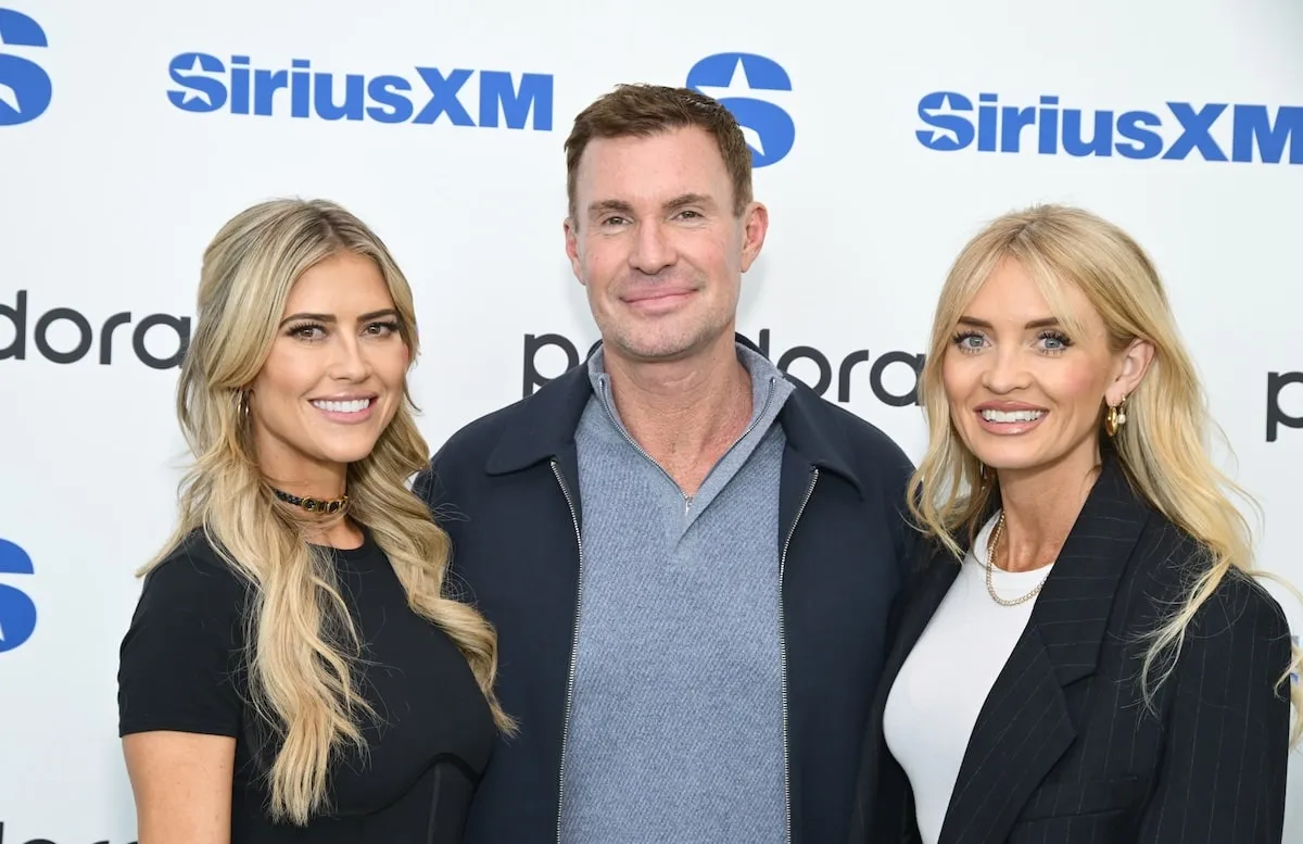 Standing together before the show, Christina Haack, Jeff Lewis, and Kylie Wing smile for photos