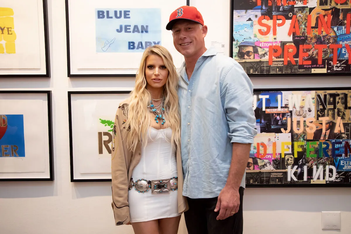 Jessica Simpson and Eric Johnson, her now-estranged husband, pose together before their split