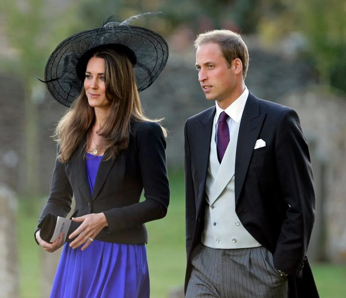 Kate Middleton and Prince William attend Harry Meade & Rosie Bradford's wedding