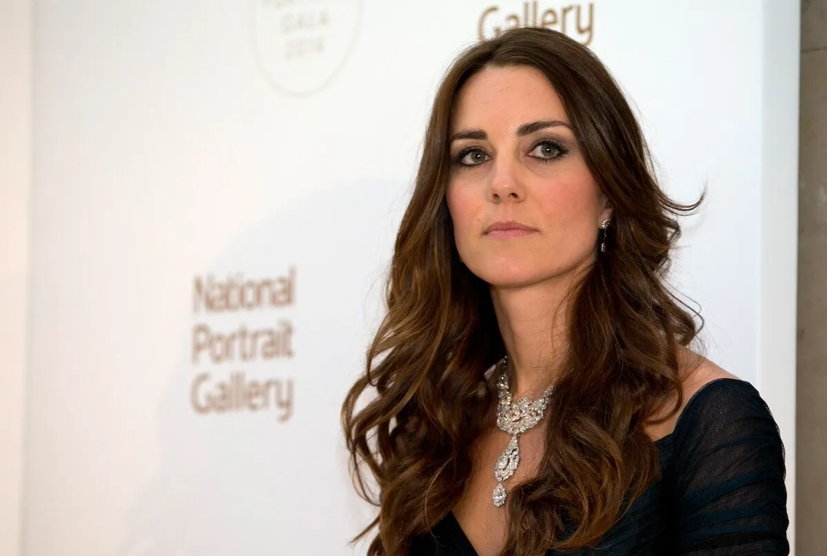 Kate Middleton wearing the Nizam of Hyderabad necklace in 2014