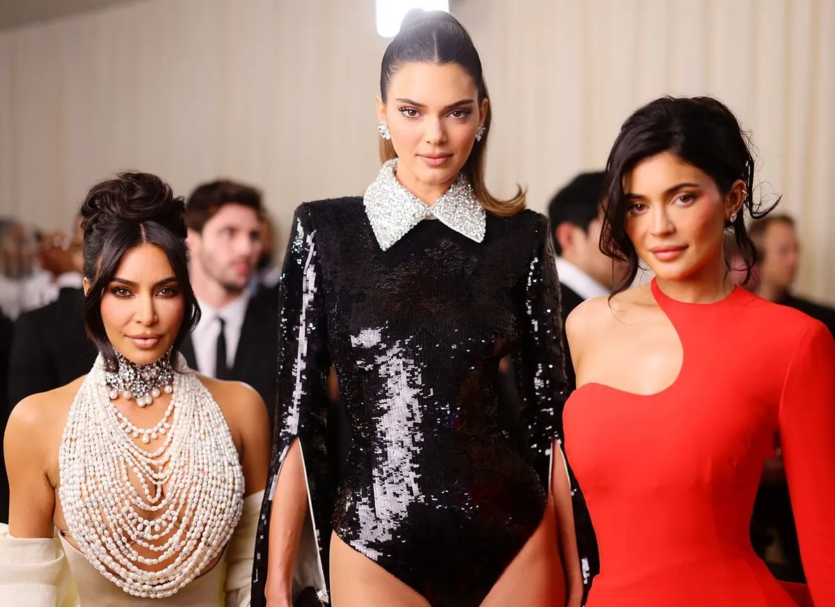 Kim Kardashian, Kendall Jenner, and Kylie Jenner attend The Met Gala Celebrating 'Karl Lagerfeld: A Line Of Beauty'