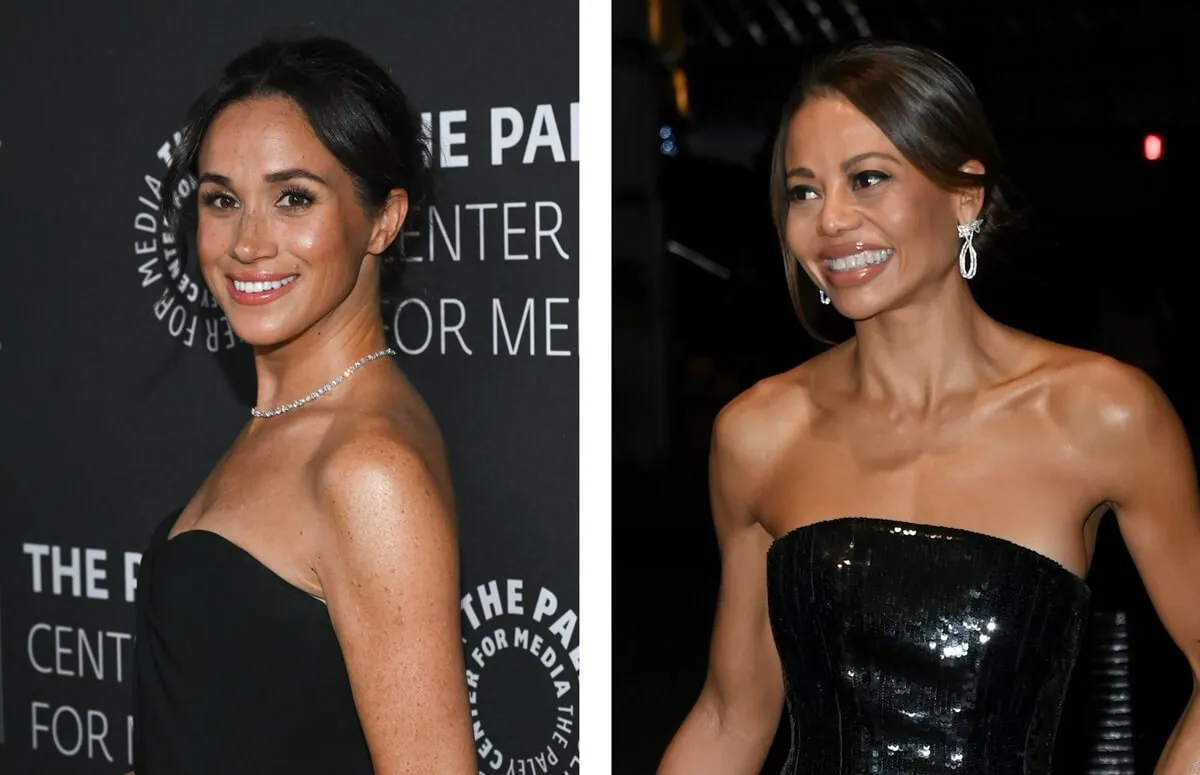 (L) Meghan Markle at a gala honoring Tyler Perry, (R) Emma Thynn, Marchioness of Bath attends the 2024 Tusk Conservation Awards