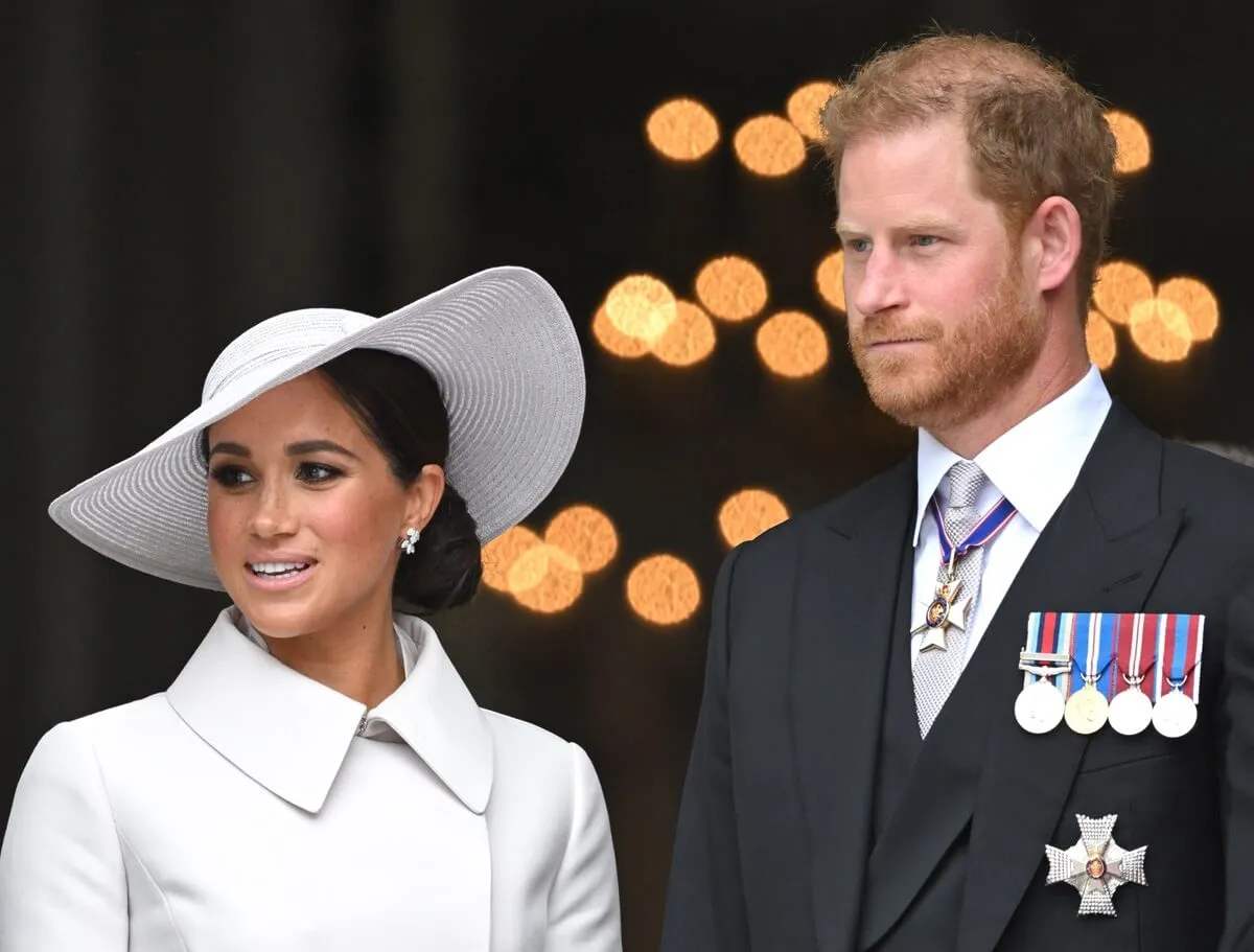 Meghan Markle and Prince Harry attend the National Service of Thanksgiving at St. Paul's Cathedral in London