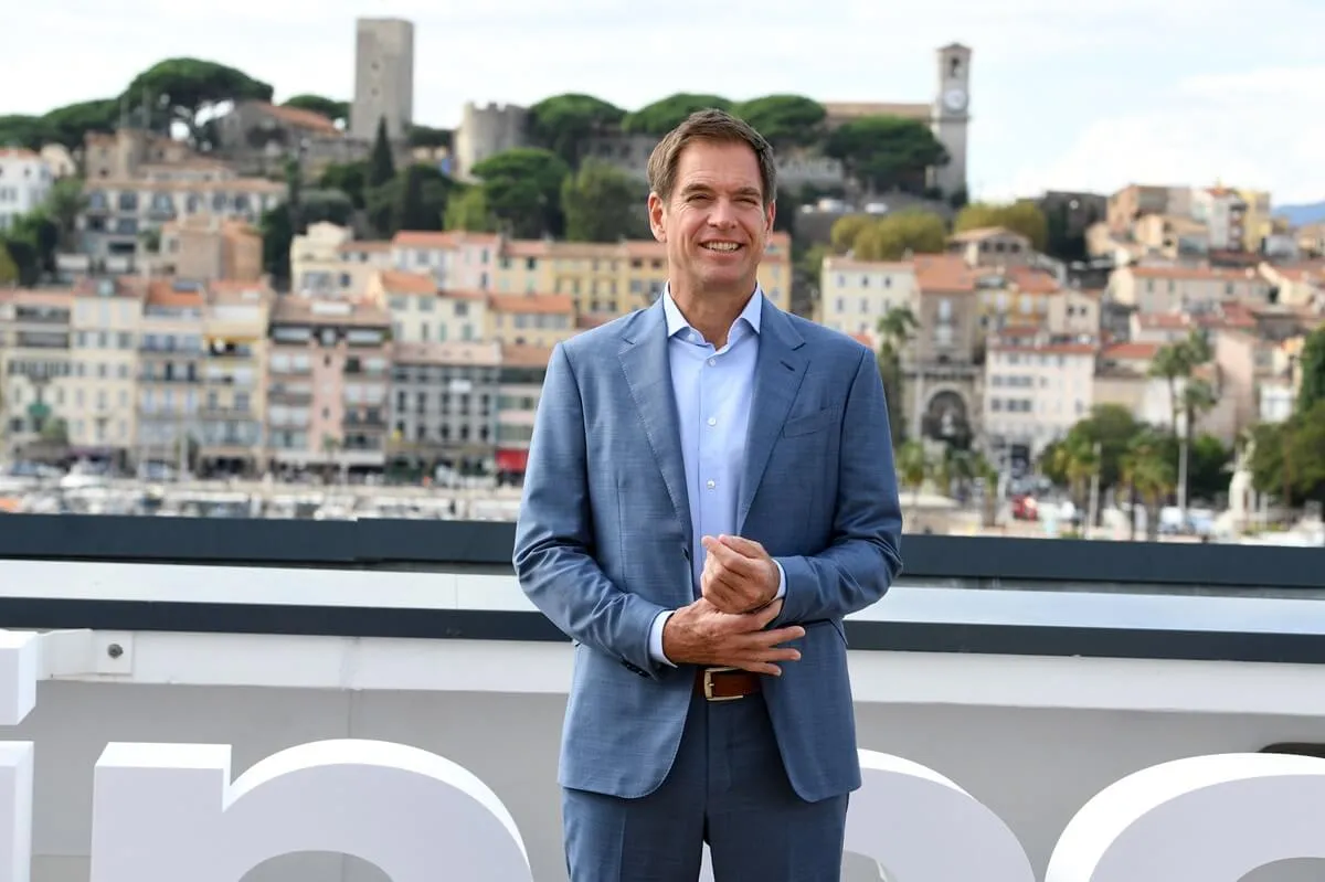 Michael Weatherly posing at a 'NCIS' photocall.