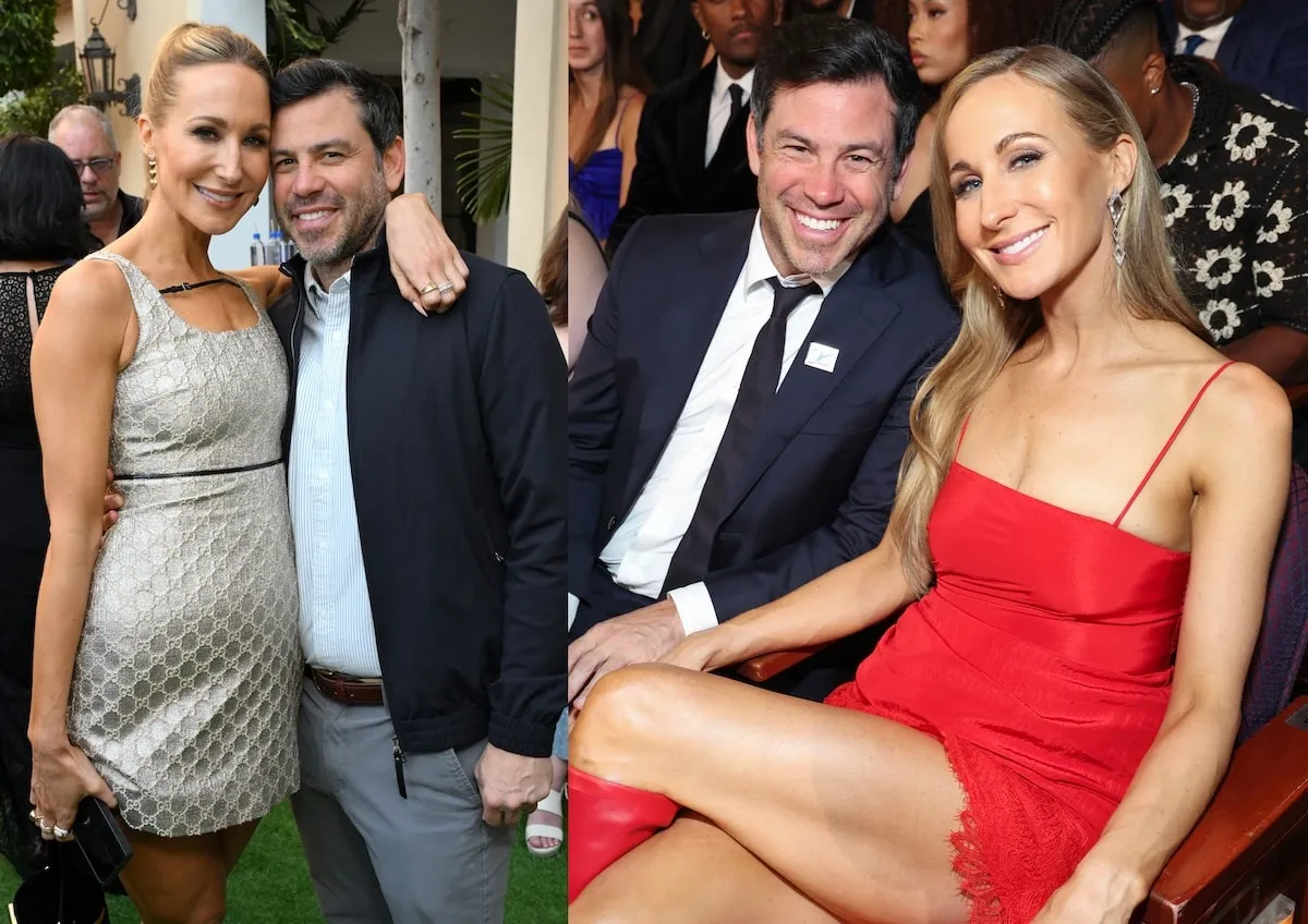 Side by side photos of Nikki Glaser and Chris Convy in July and September 2024