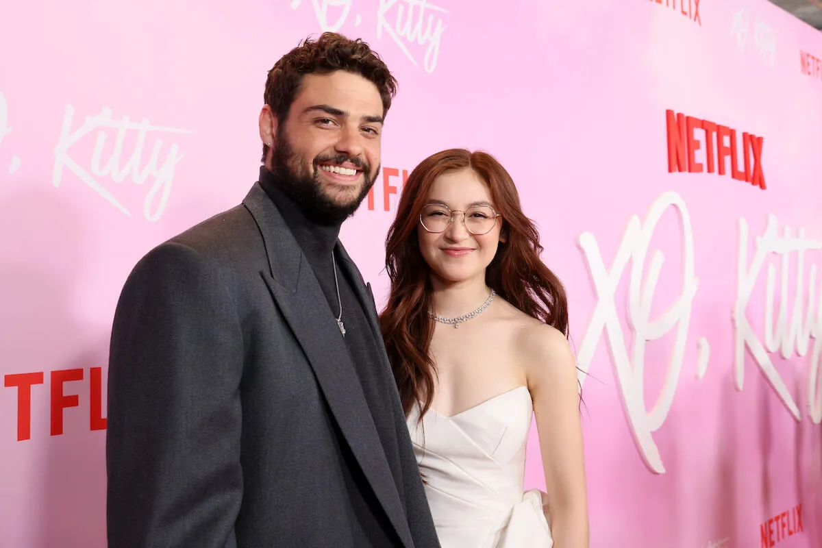 Noah Centineo and Anna Cathcart, who had a 'To All the Boys I've Loved Before' reunion in 'XO, Kitty' Season 2, at the 'XO, Kitty' premiere