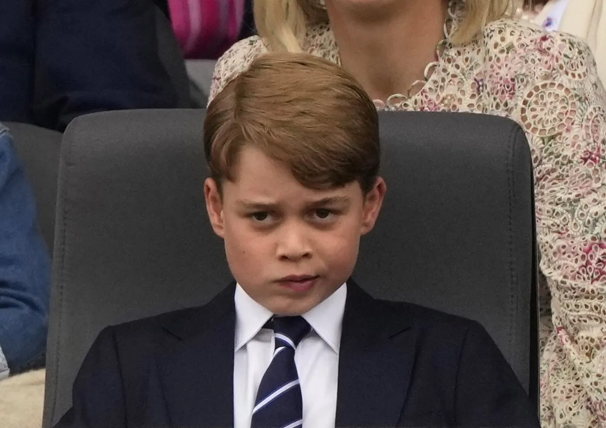 Prince George attending the Platinum Pageant in London