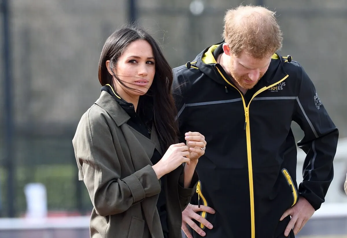 Prince Harry and Meghan Markle attend the U.K. Team Trials for the Invictus Games Sydney