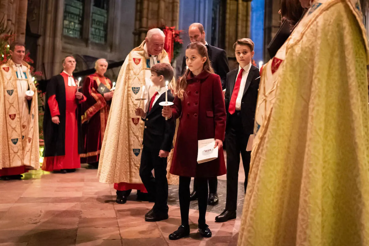 Prince Louis, Prince William, Princess Charlotte, and Prince George in 2024