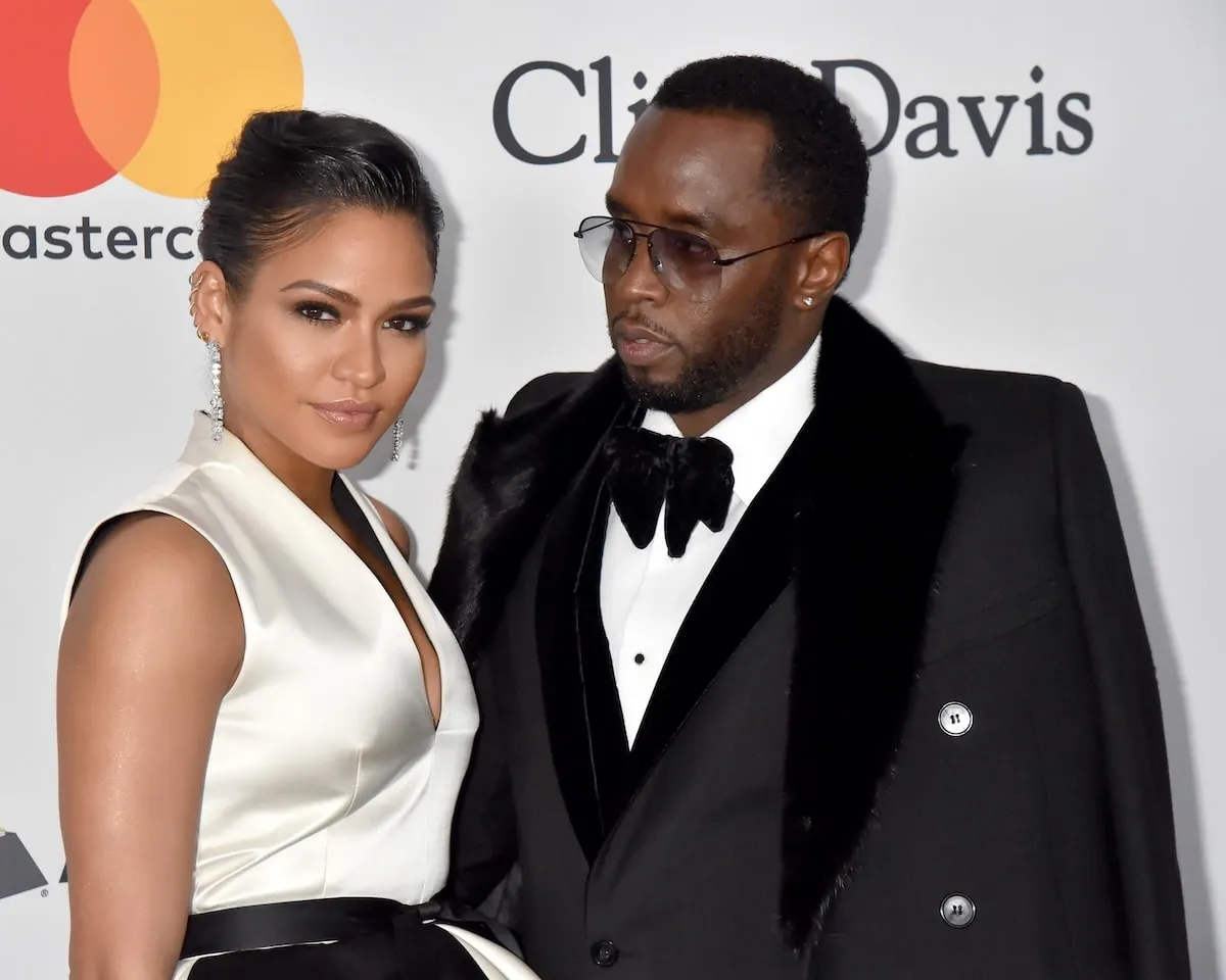 Cassie and Sean Combs pose together on the red carpet in 2018