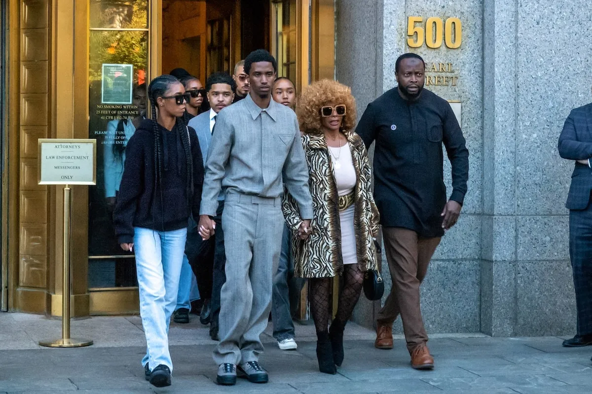 Combs family members exit the Southern District of New York Federal Court after a pre-trial hearing for Sean 'Diddy' Combs on October 10, 2024 in New York City