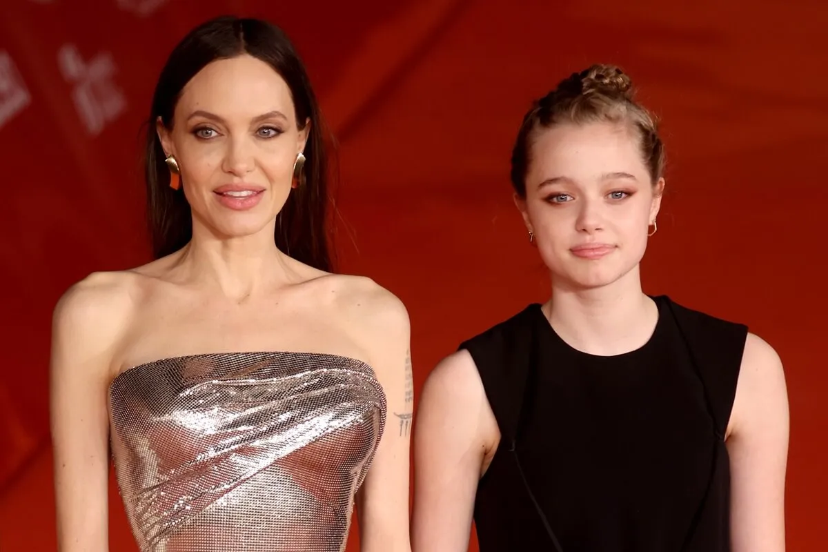 Angelina Jolie and her daughter Shiloh Jolie at 'The Eternals' premiere.