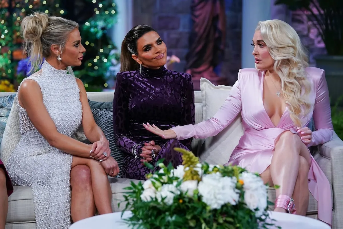 Erika Jayne argues with Dorit Kemsley and Lisa Rinna at The Real Housewives of Beverly Hills Season 11 reunion in 2020