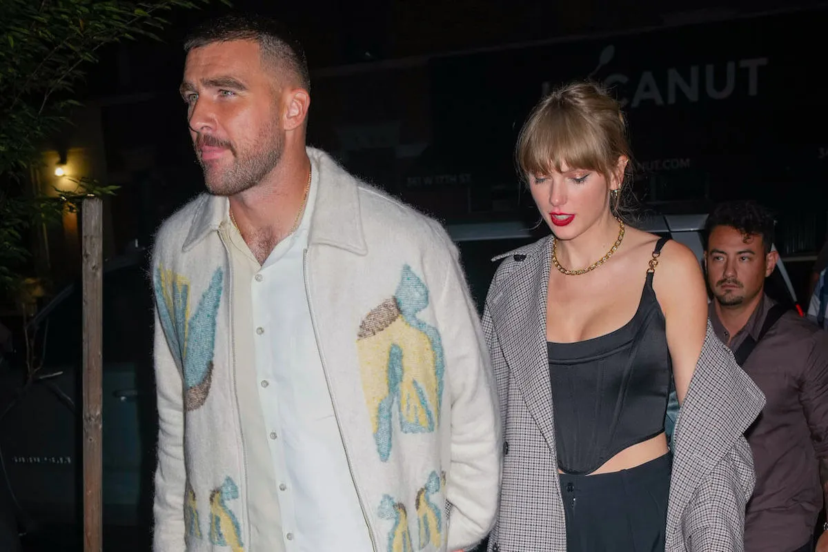 Travis Kelce and Taylor Swift, who have restaurant rules when they dine out, arriving at a restaurant