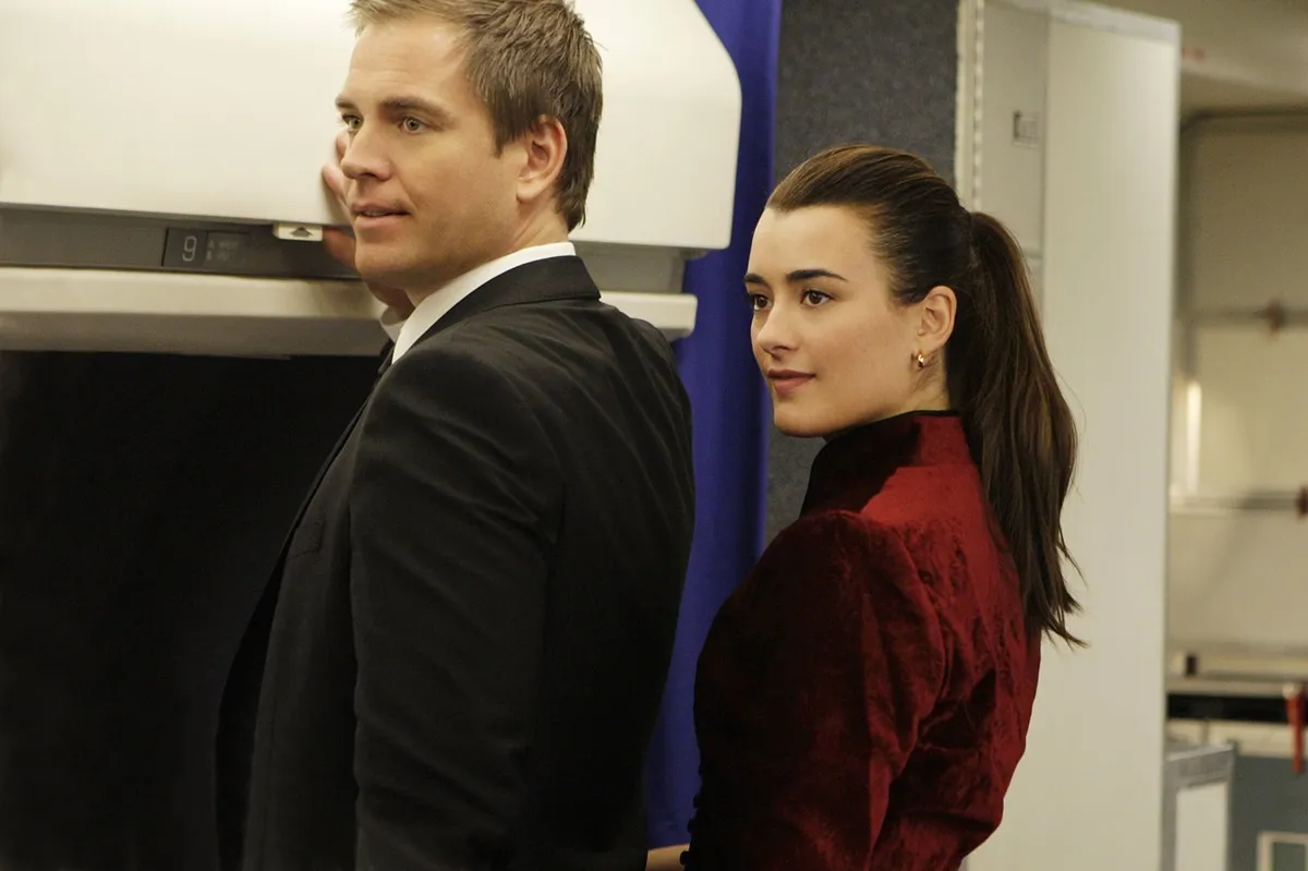 Michael Weatherly and Cote de Pablo in an episode of 'NCIS'.