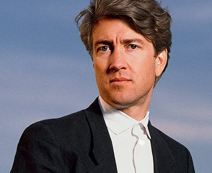 David Lynch wearing a suit