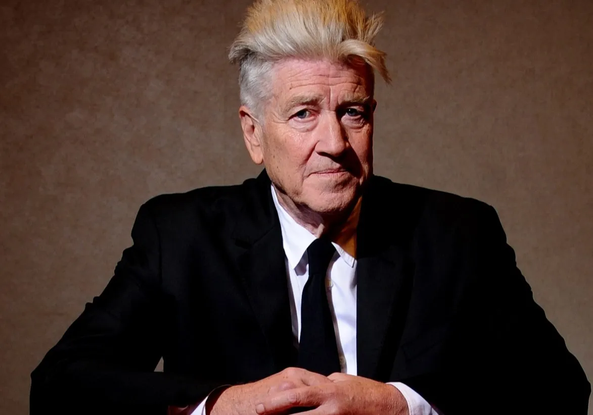 David Lynch wearing a suit