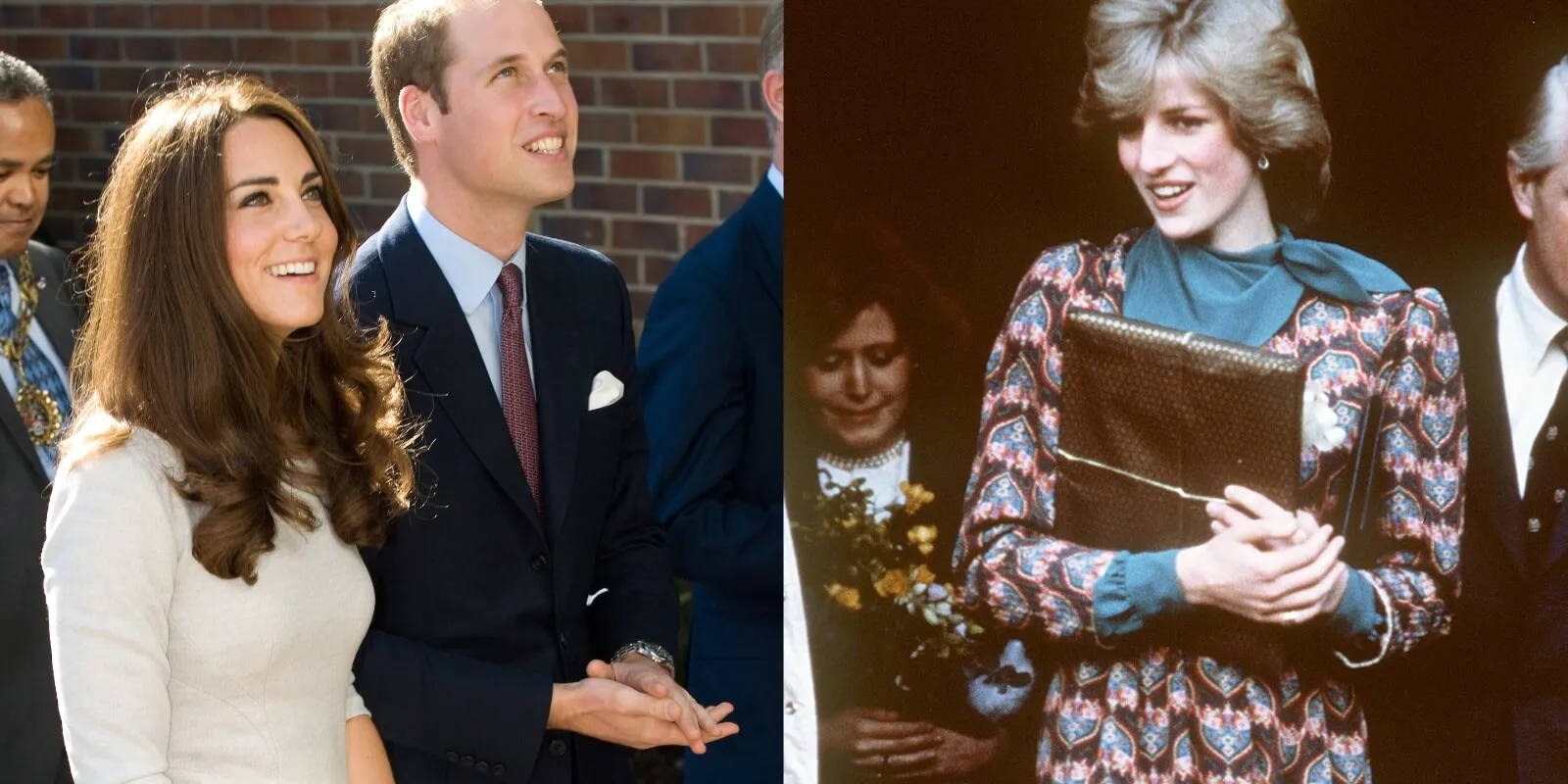 Kate Middleton, Prince William, Princess Diana at Royal Marsden Hospital