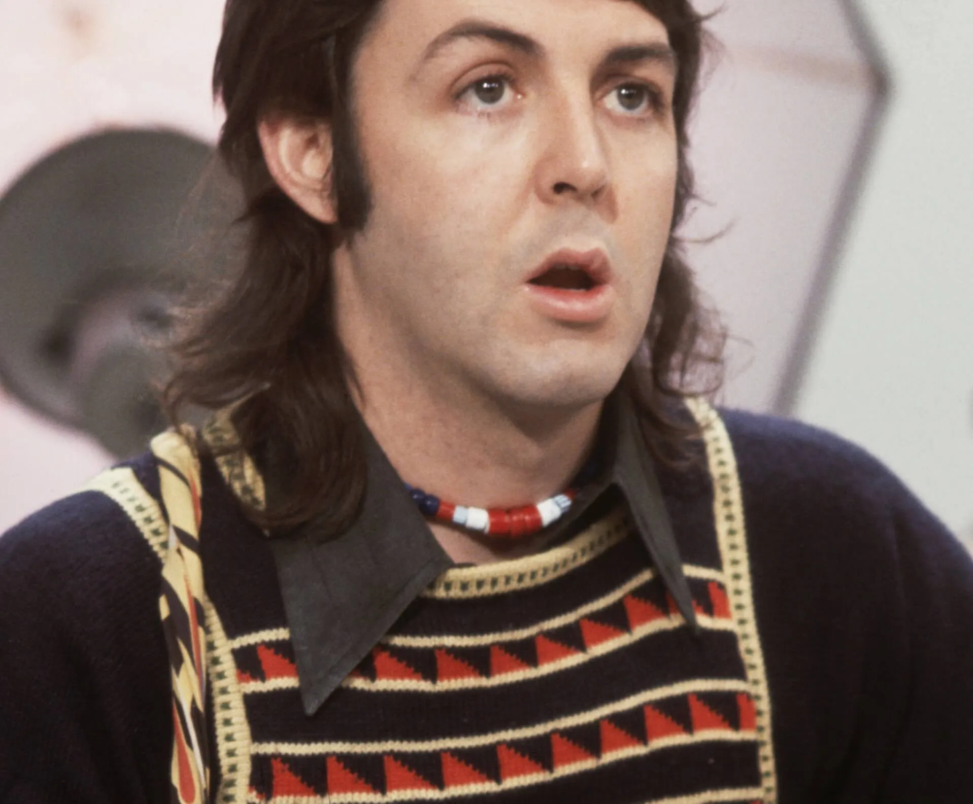 "Live and Let Die" singer Paul McCartney with long hair