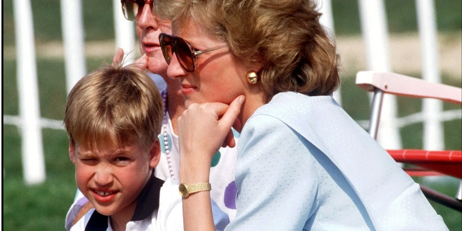 Princess Diana and Prince William in 1989.