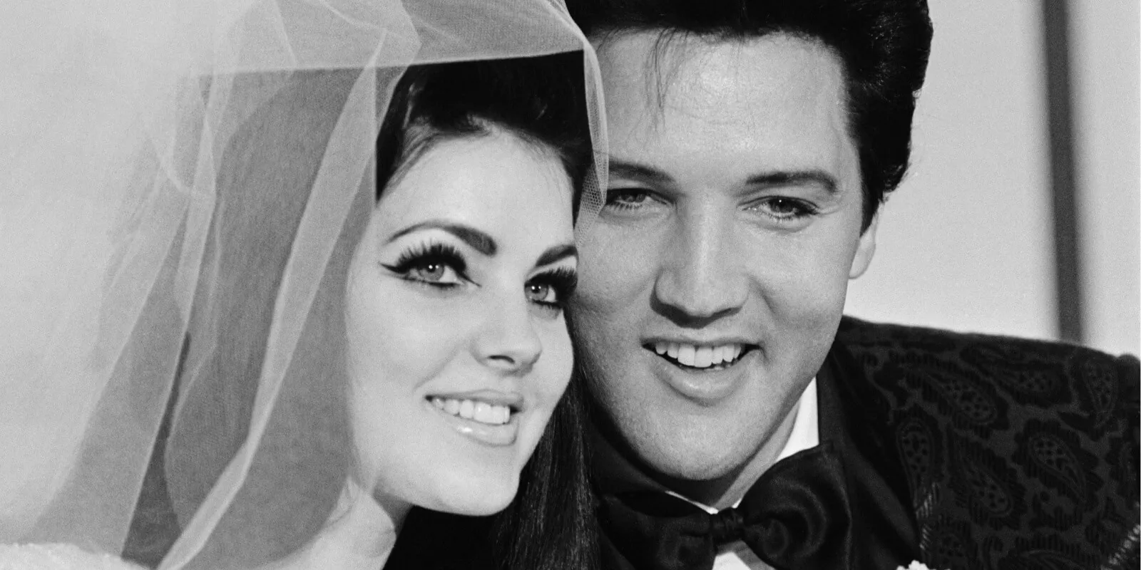 Priscilla Presley and Elvis Presley on their wedding day, May 1967