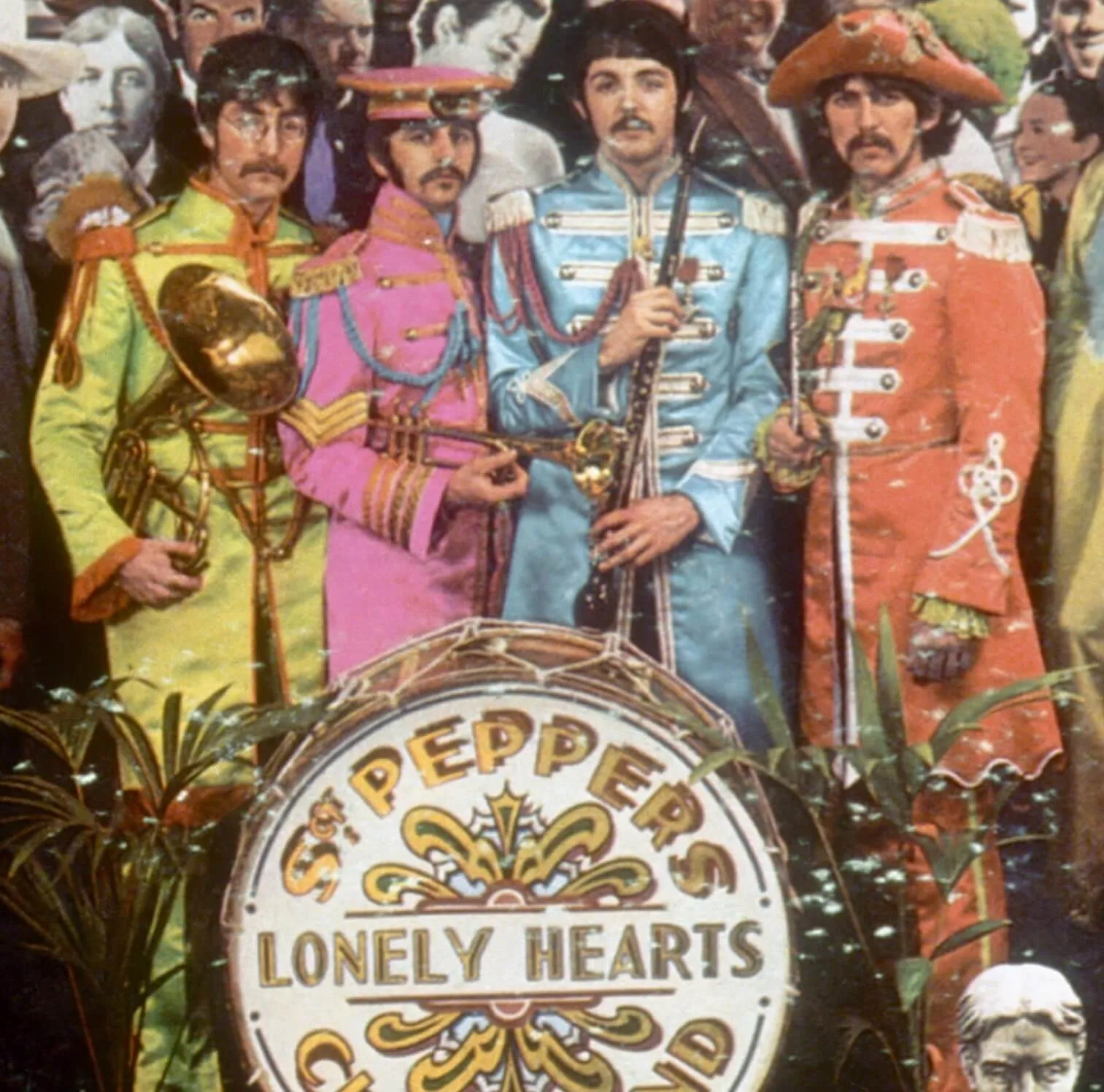 Part of the cover of The Beatles' 'Sgt. Pepper's Lonely Hearts Club Band'