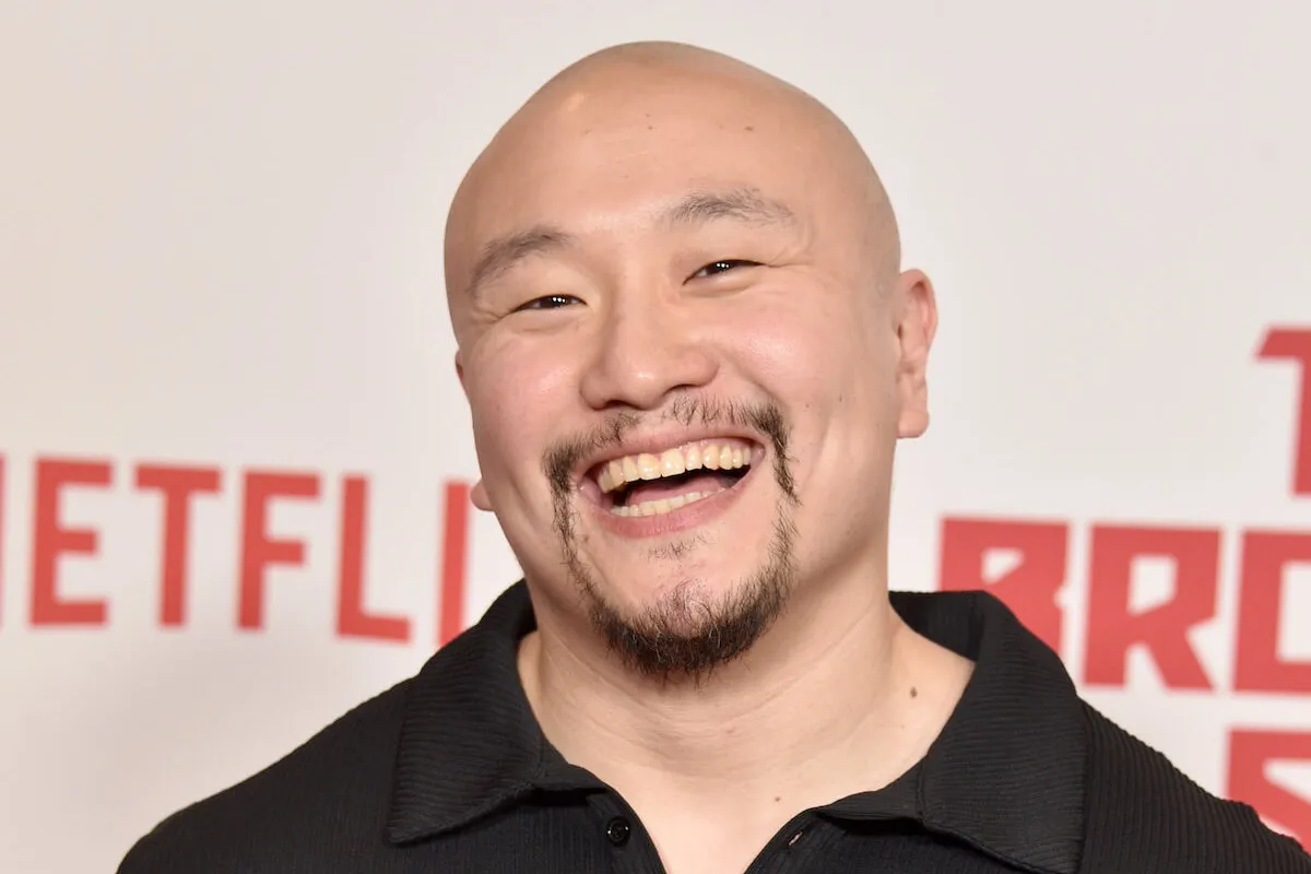 Jon Xue Zhang, who is playing Ram-Man in the 'Masters of the Universe' movie, at a Netflix event