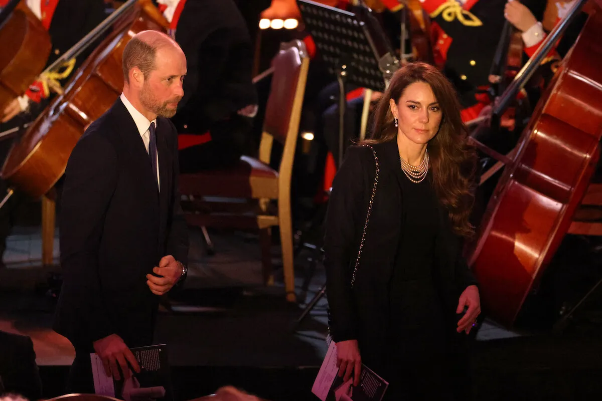 Kate Middleton, who doesn't want to talk about her clothes, in 2025 with Prince William