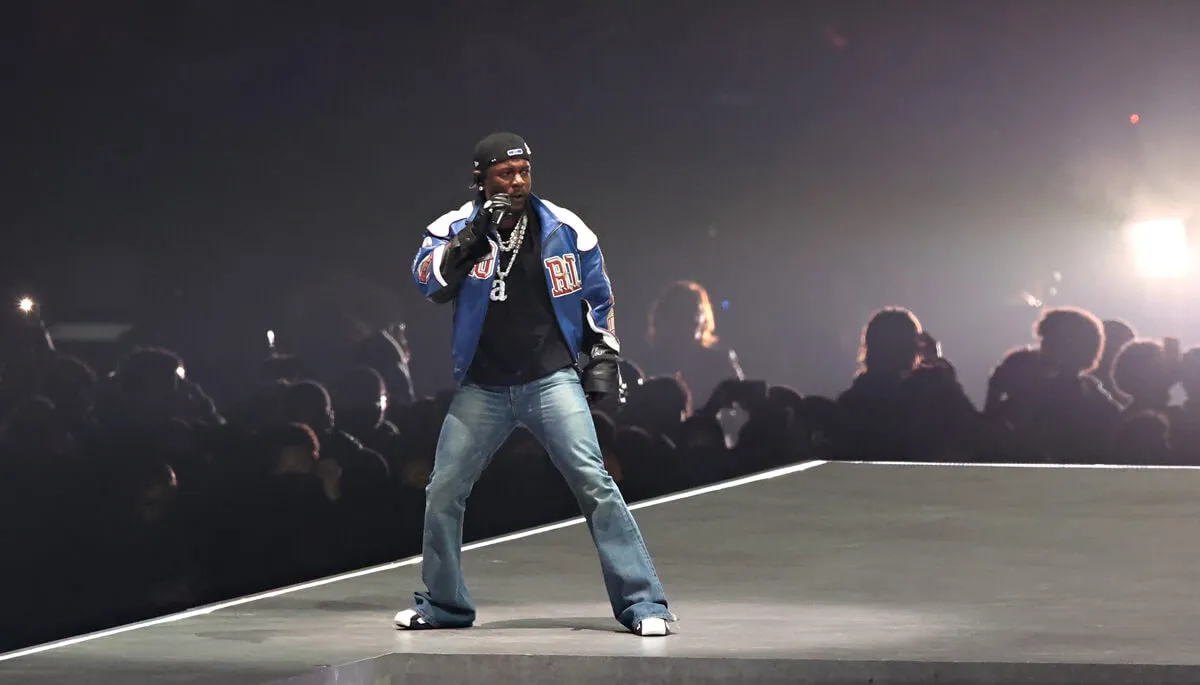 Kendrick Lamar performs onstage during Apple Music Super Bowl LIX Halftime Show