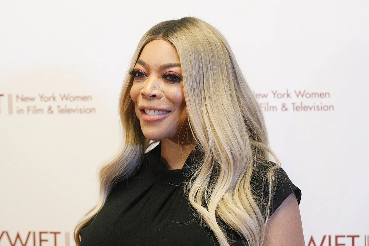 Wendy Williams attends the 2019 NYWIFT Muse Awards at the New York Hilton Midtown in a black dress.