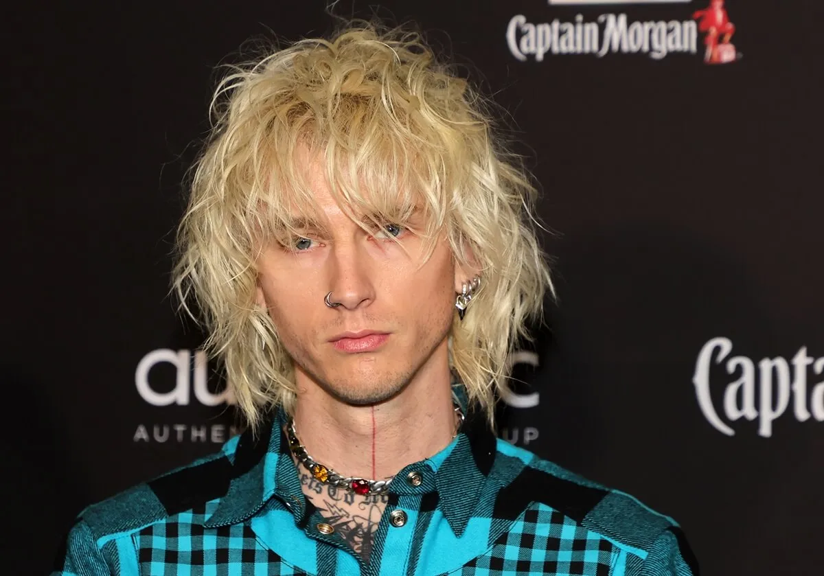 Machine Gun Kelly attends the 2023 Sports Illustrated Super Bowl Party.