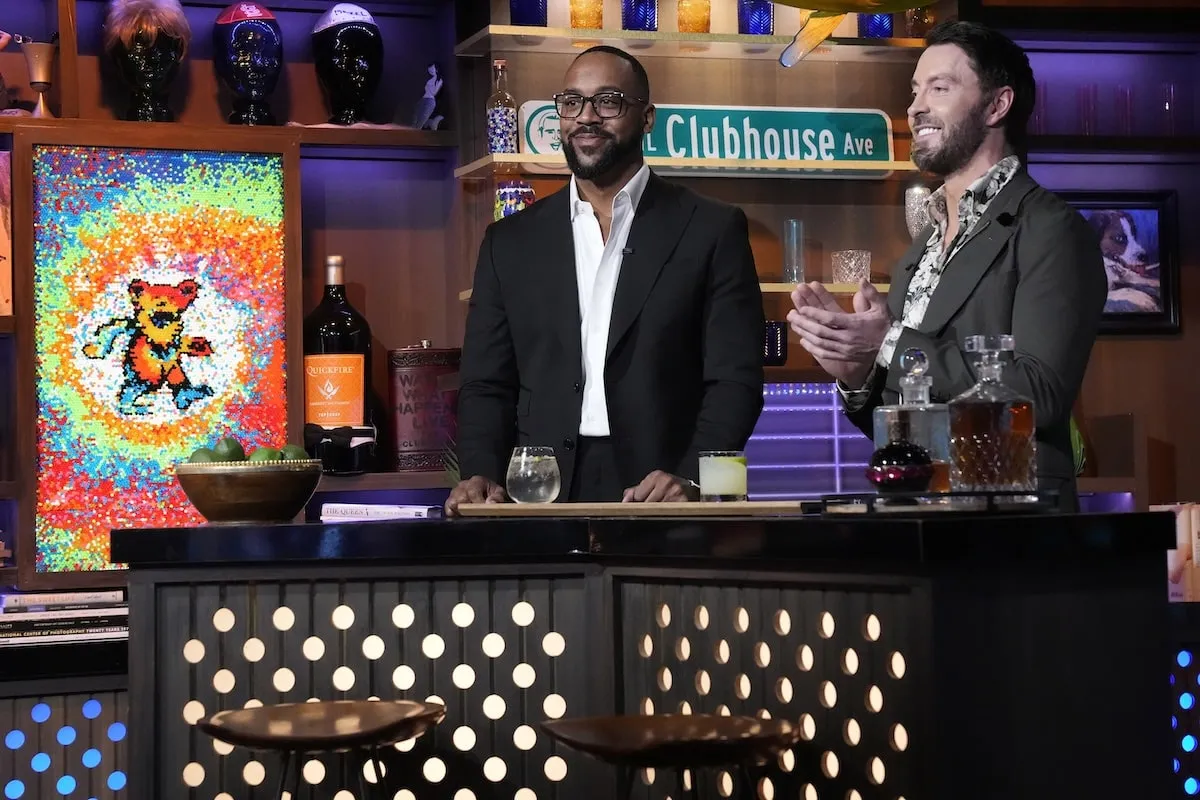 Watch What Happens Live With Andy Cohen hosts Marcus Jordan and Jody Glidden as they bartend during the live show