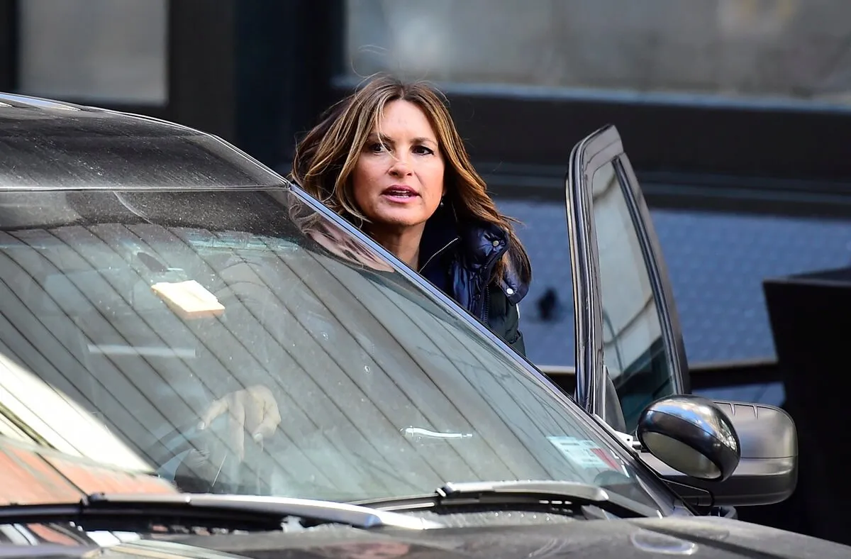 Mariska Hargitay on the set of 'Law & Order SVU'.