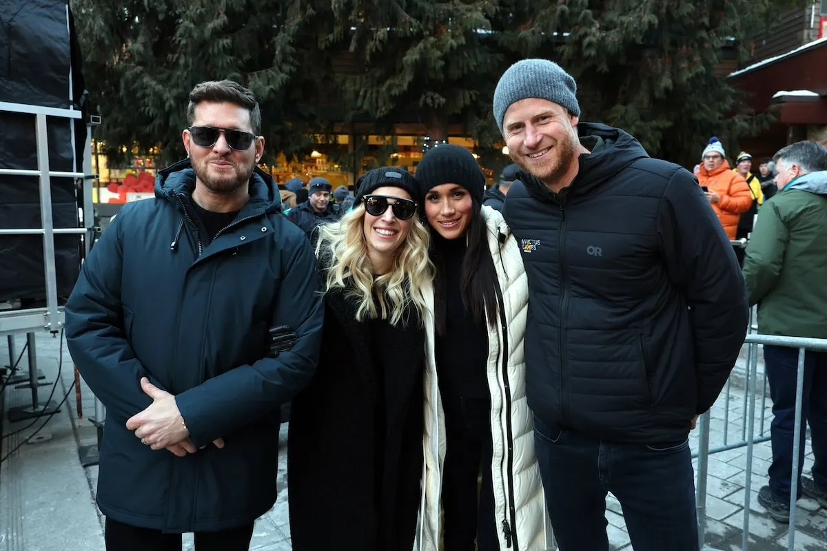 Michael Bublé, Luisana Lopilato, Meghan Markle, and Prince Harry