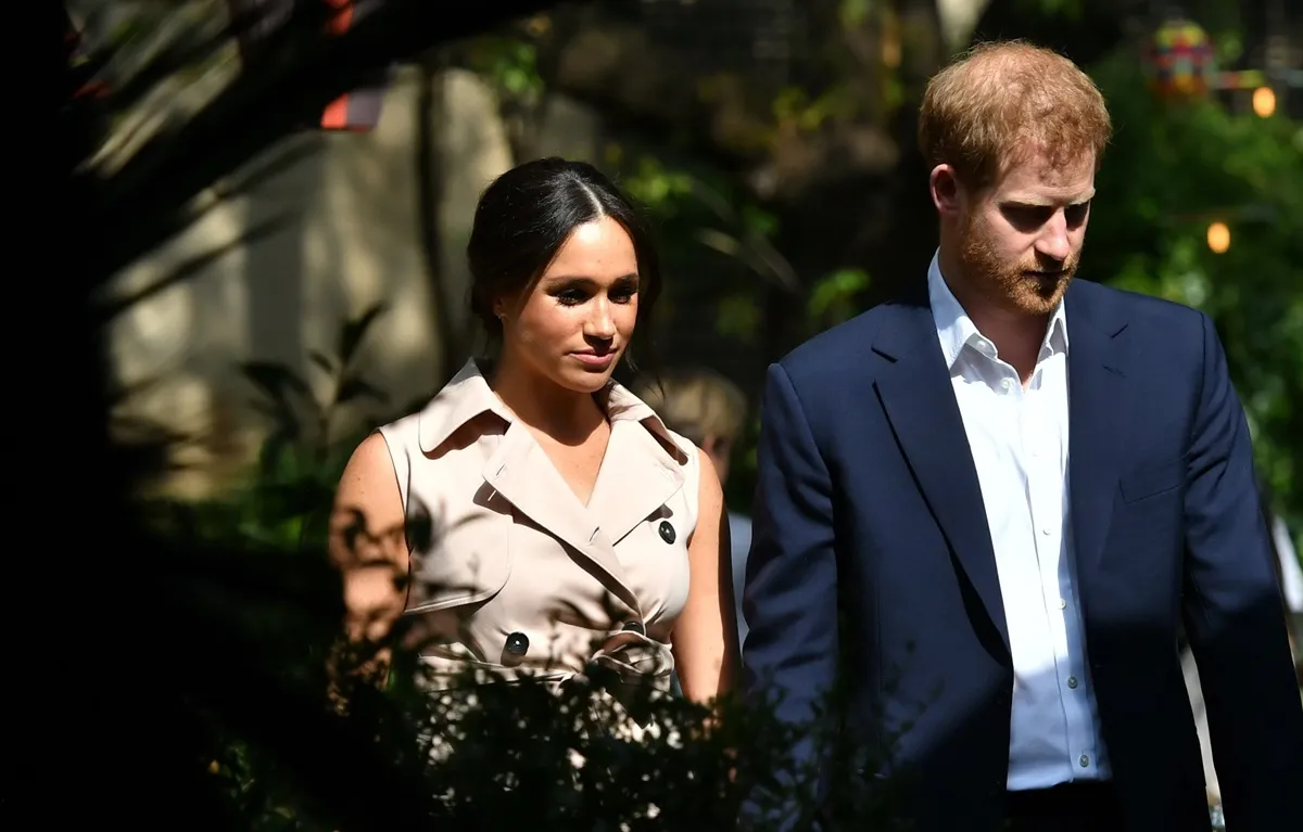 Meghan Markle and Prince Harry arrive at the Creative Industries and Business Reception at the British High Commissioners residence