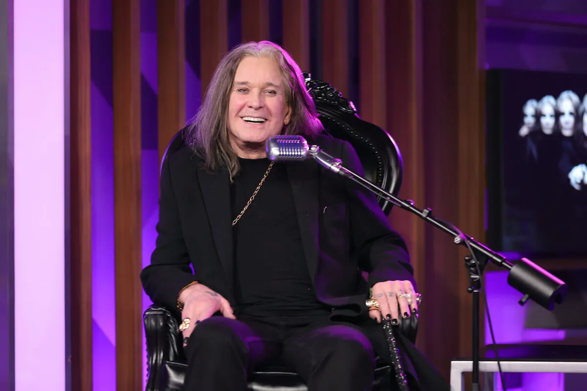 Ozzy Osbourne, who is starring in a Paramount+ docuseries, at a SiriusXM interview