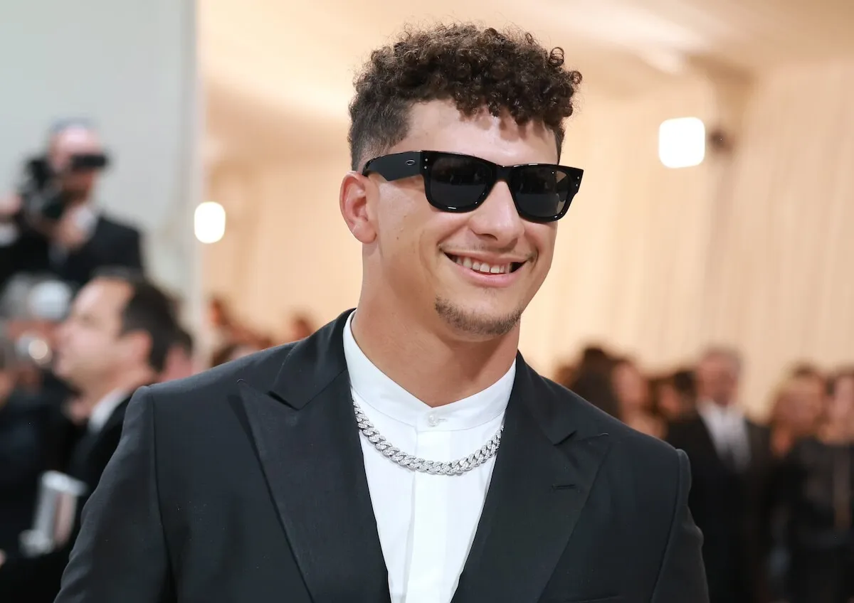 Patrick Mahomes wearing sunglasses