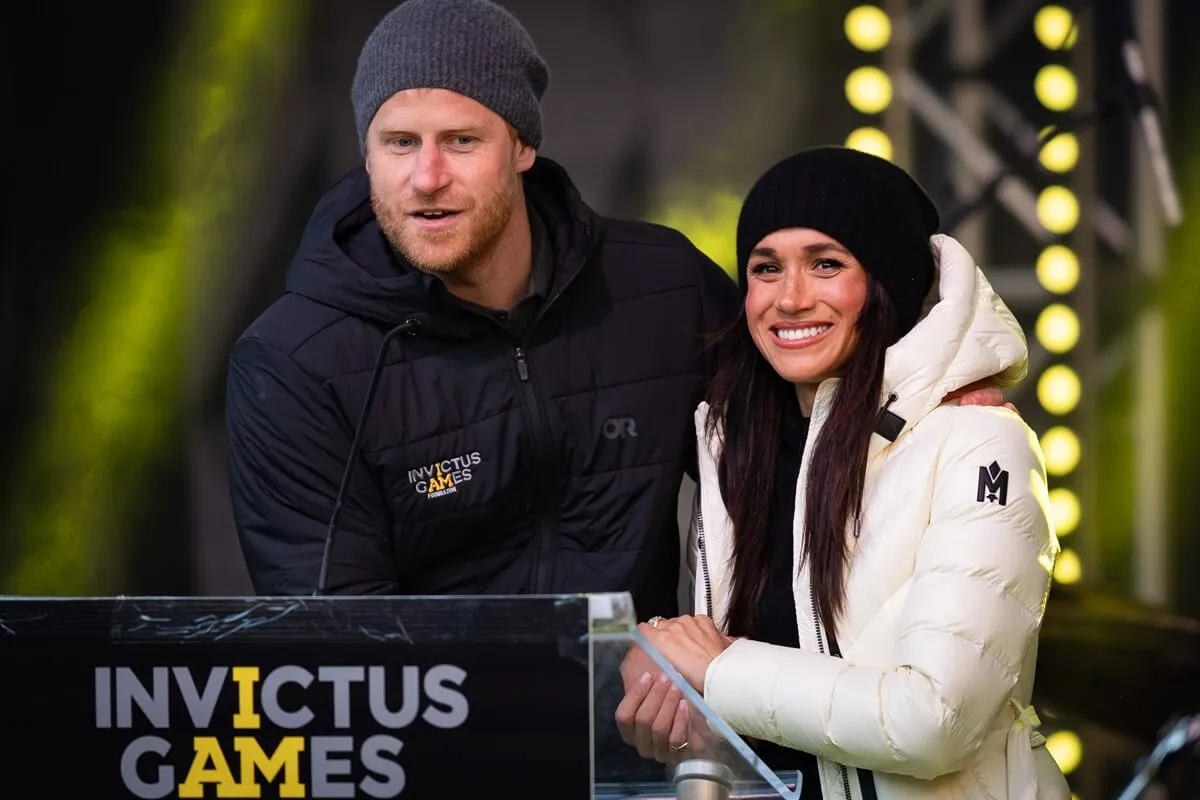 Prince Harry and Meghan Markle at the Whistler Welcome Celebration at the 2025 Invictus Games in Whistler, Canada