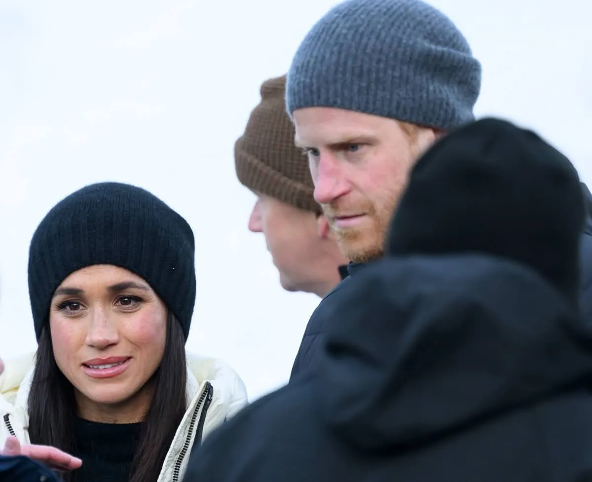 Prince Harry and Meghan Markle attend the Skeleton Finals during day two of the 2025 Invictus Games in Whistler, British Columbia