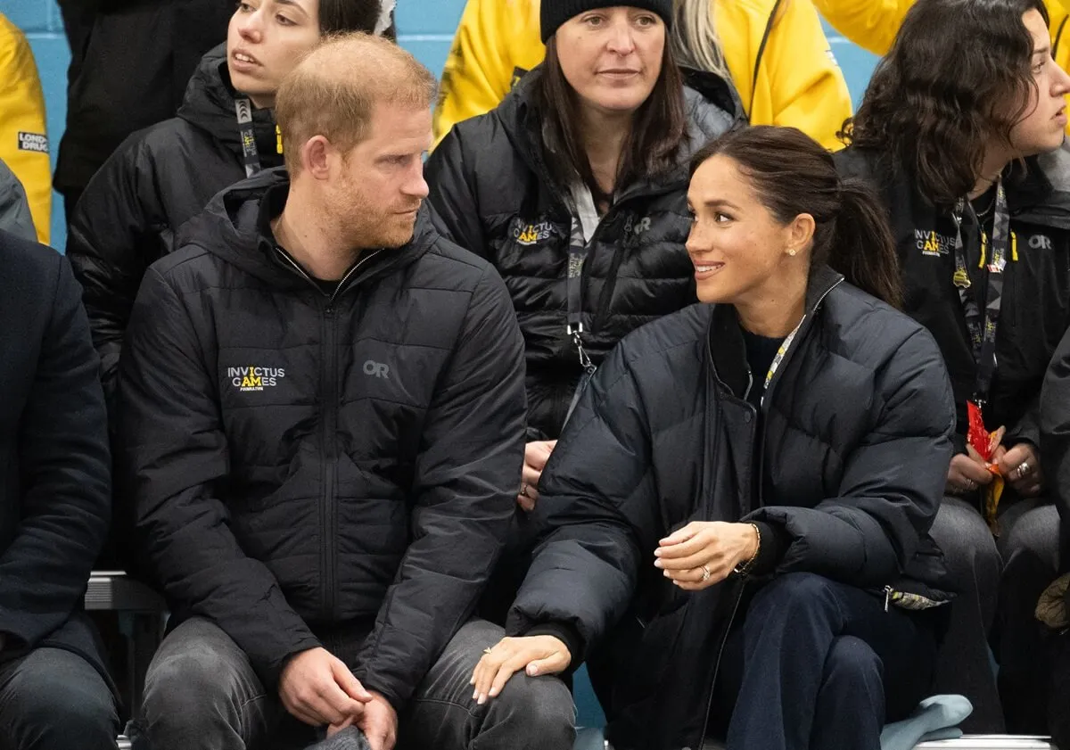 Prince Harry and Meghan Markle attend the Wheelchair Curling event during the 2025 Invictus Games in Vancouver, British Columbia