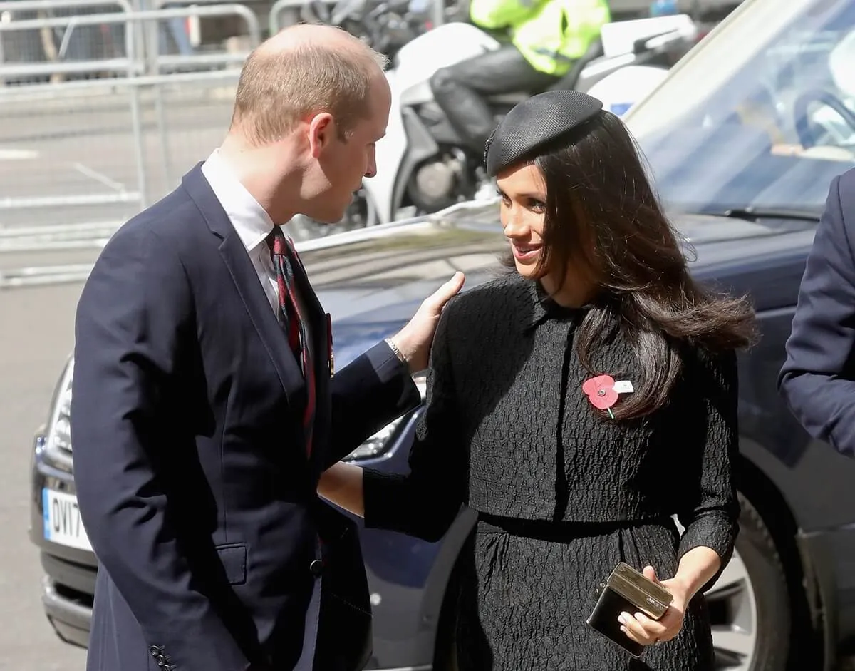 Prince William and Meghan Markle attend an Anzac Day Service of Commemoration and Thanksgiving at Westminster Abbey