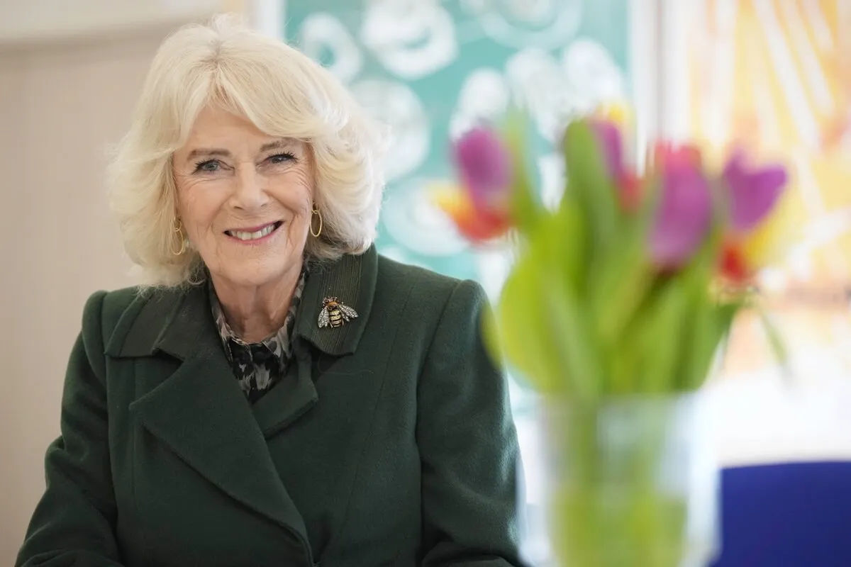 Queen Camilla during the opening of a new purpose-built Sexual Assault Referral Center in Exter, England