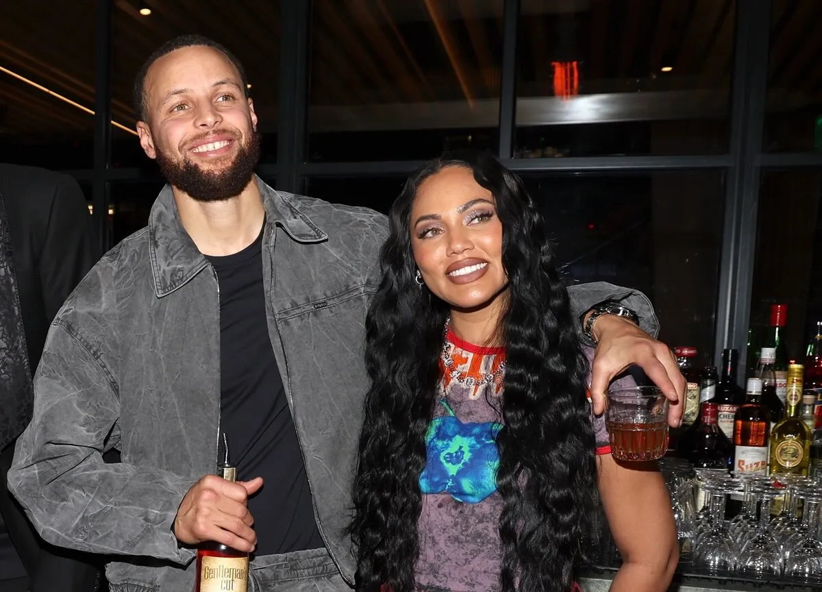 Steph and Ayesha Curry attend a Toast to Milestones Afterparty Hosted by Stephen Curry's Gentleman's Cut at the Club Thirty