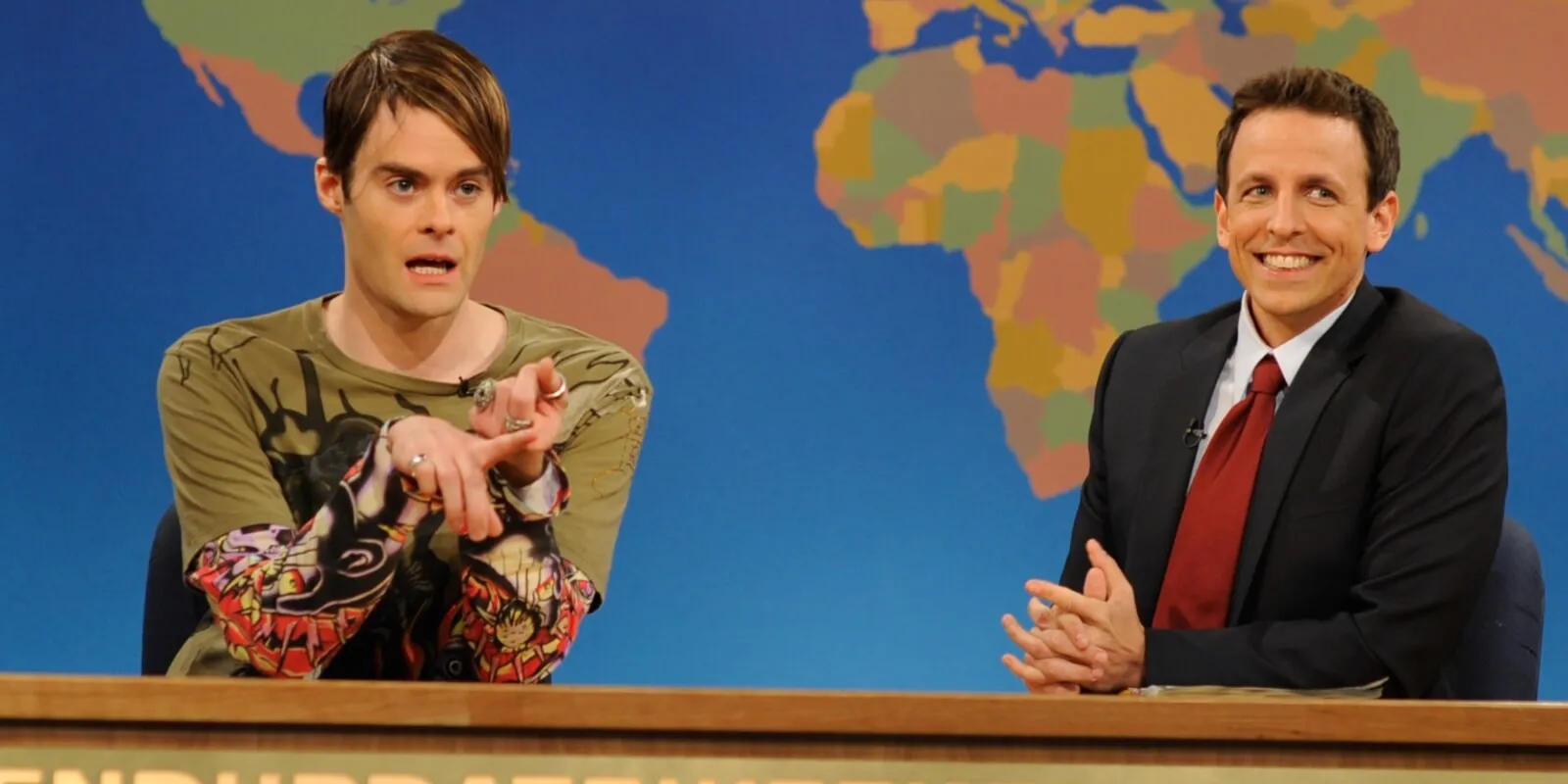 Bill Hader and Seth Meyers on 'SNL'