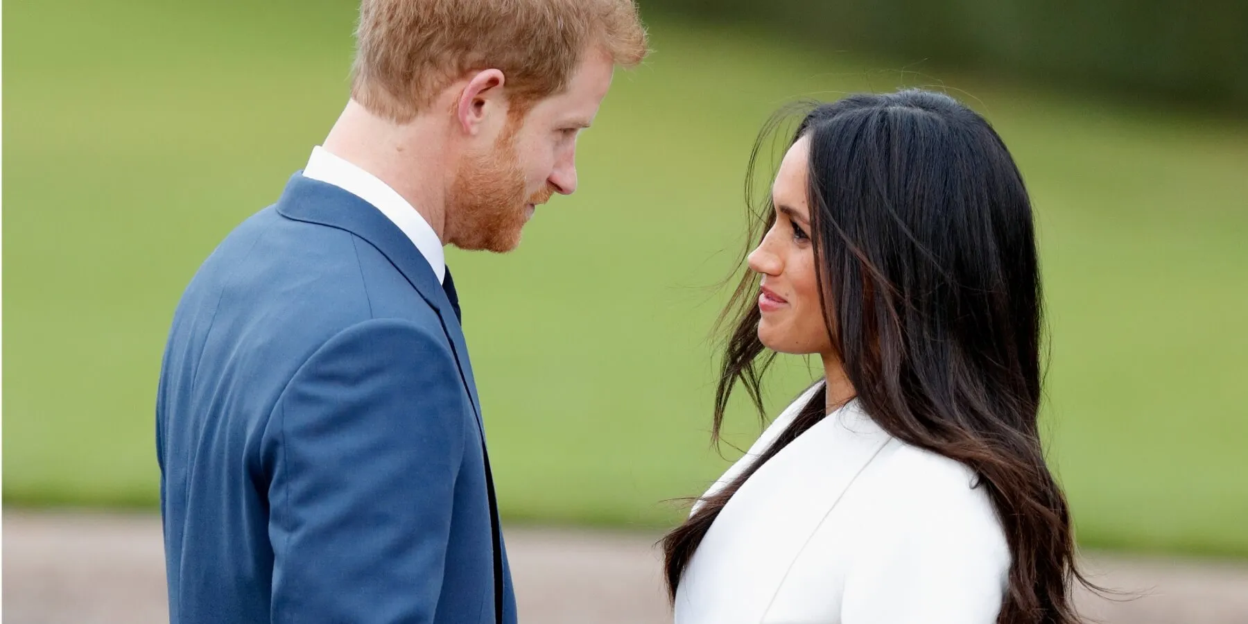 Prince Harry and Meghan Markle the day they announced their engagement to the world in November 2017.